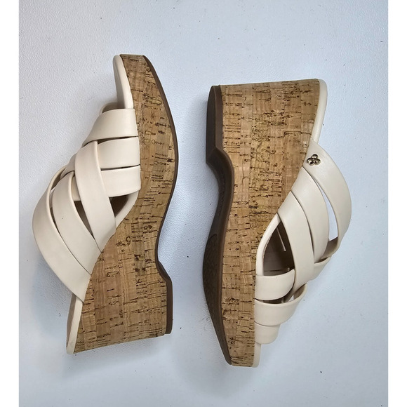 Sam & Libby Women's Cross Strap Espadrille Sandal Vanilla Color Size 7 - Picture 6 of 9